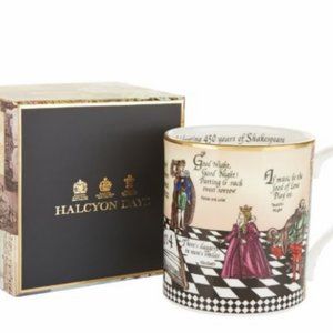 Shakespeare Mug, Fine Bone China, Handmade in England